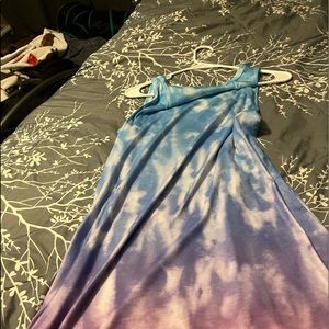 Tank top cotton dress tie dye. Med perfect for picnic on warm day . Never worn